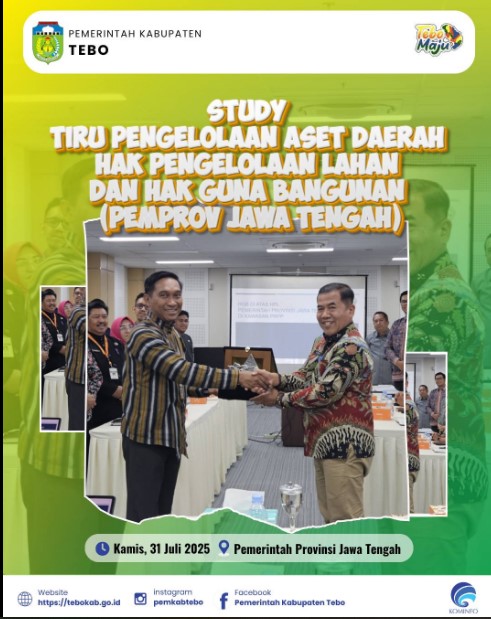 Pj. Sekda Tebo Lakukan Studi Tiru Pengelolaan Aset Daerah Bersama Pemprov Jawa Tengah
